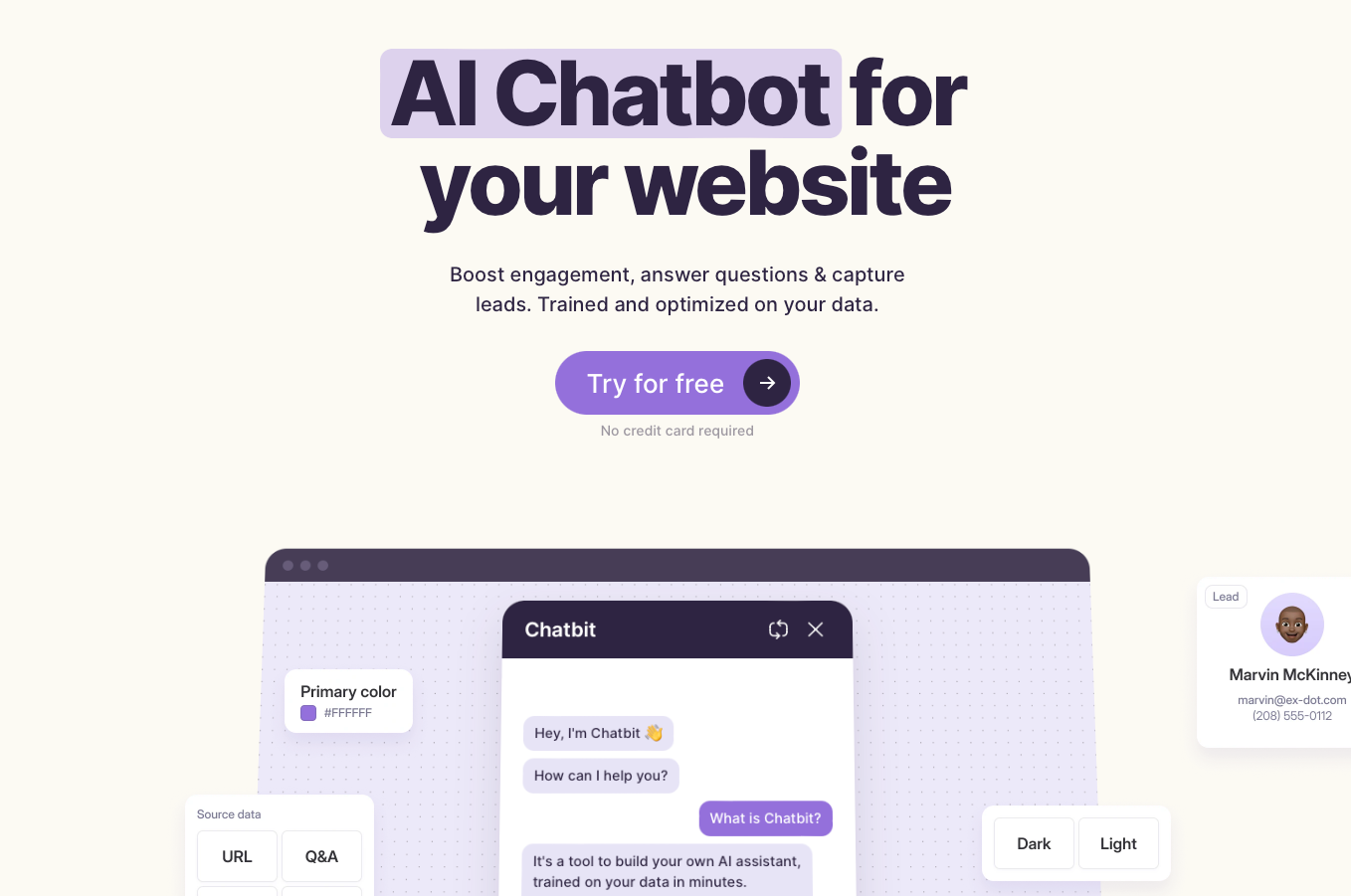 Chatbit - AI Chatbot for Your Website